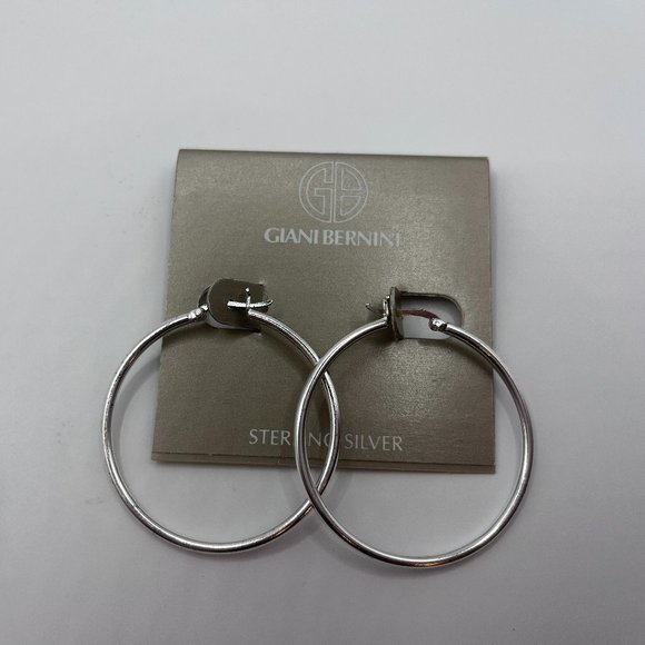 Giani Bernini Sterling Silver Hoop Earrings Retail $70